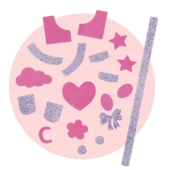 2 jeux de Décochic™ Rose pour poupée ma chérie création