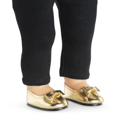 Ballerines dorées pour poupée ma Corolle