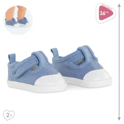 Baskets Bleues pour poupon 36 cm