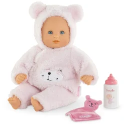 Bébé Calin Ourson d'Amour et Sac à Dos Porte-Poupon