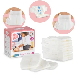 Boîte de 12 couches pour poupon 36 et 42 cm