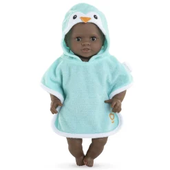 Cape de Bain Pingouin pour poupon 30 cm