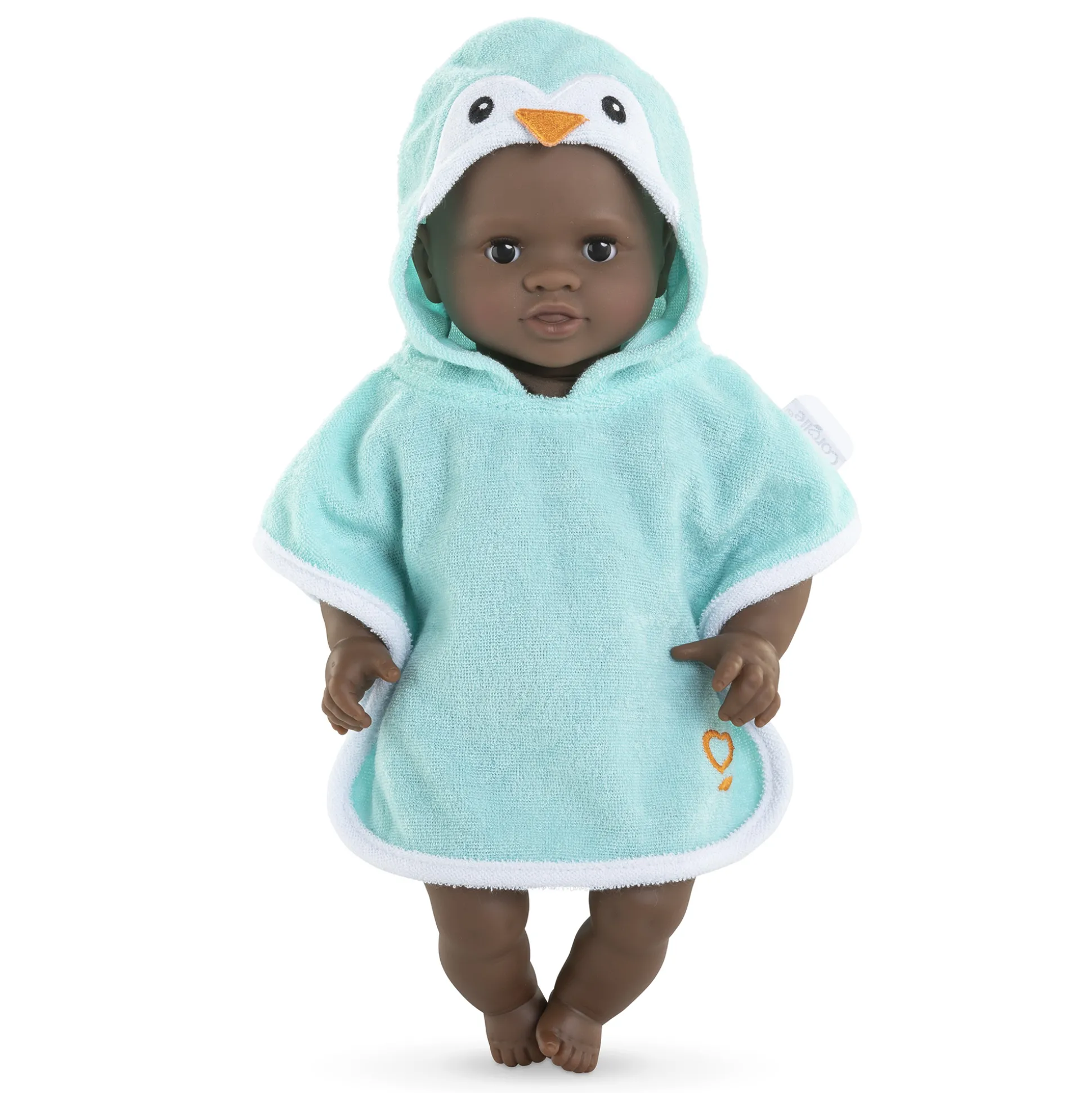 Cape de Bain Pingouin pour poupon 30 cm