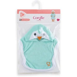 Cape de Bain Pingouin pour poupon 36 cm