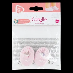 Chaussons roses pour poupon 30 cm