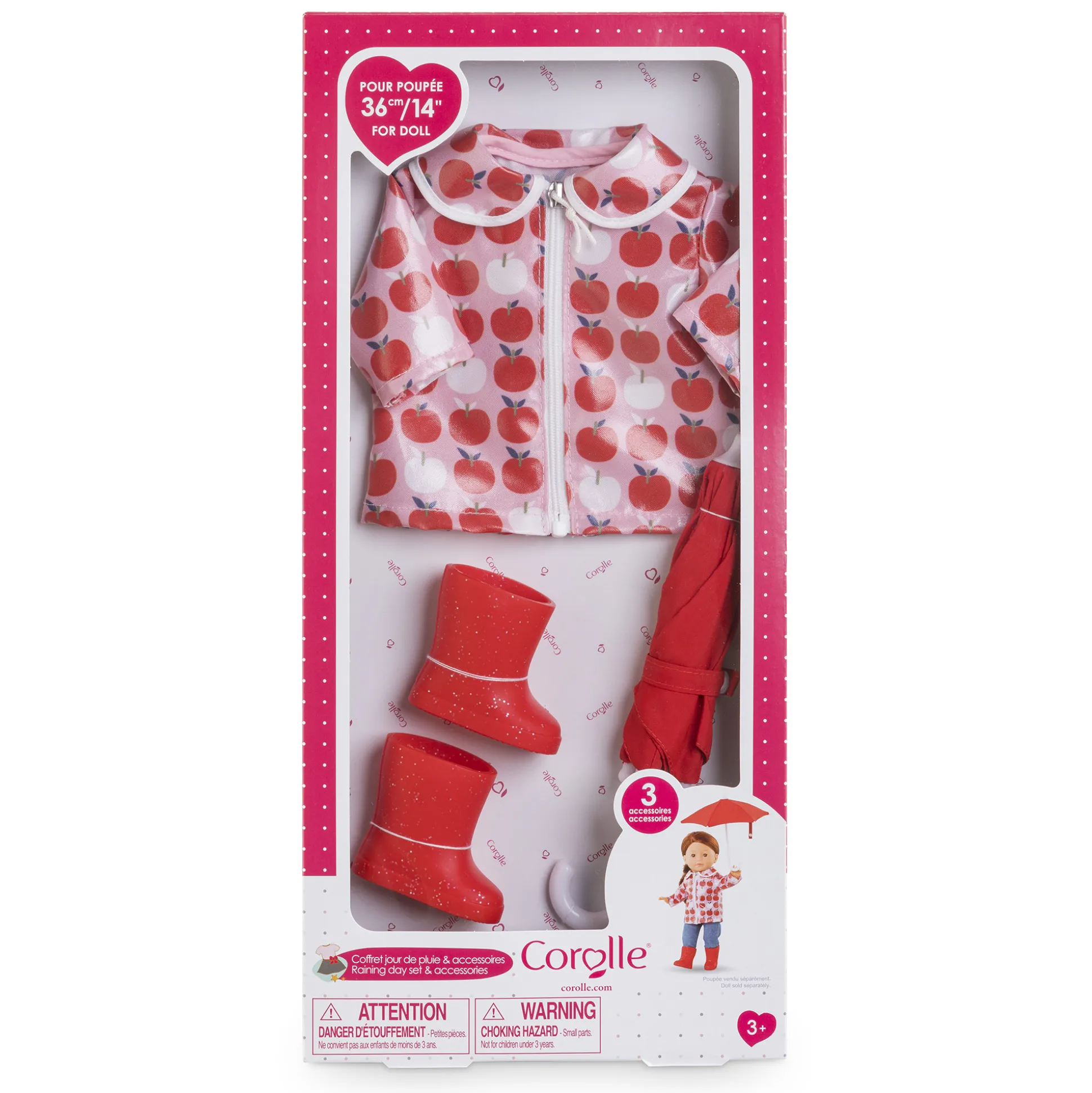 Coffret Jour de Pluie & Accessoires pour poupée ma Corolle