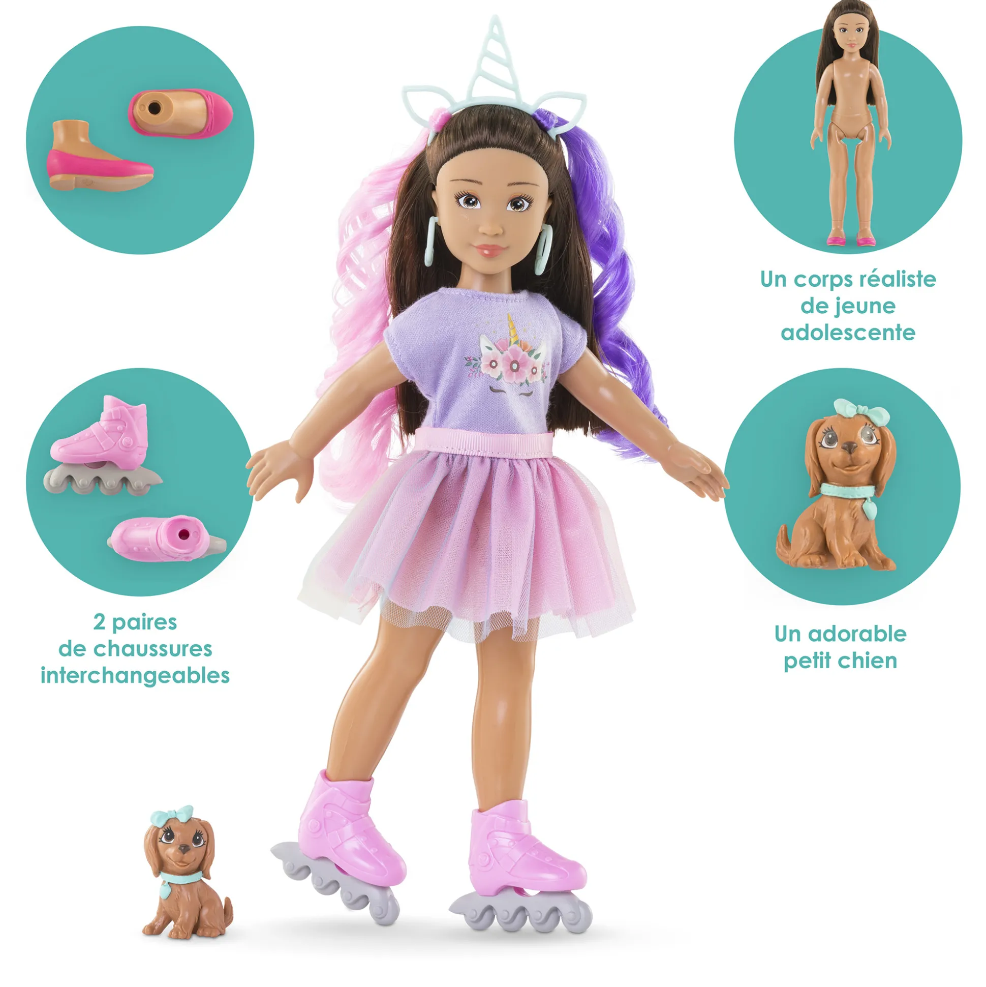 Coffret Poupée Corolle Girls Luna Licorne