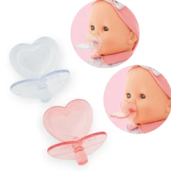 Couffin Tressé Peluche Rose et Tétines