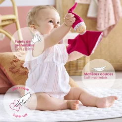 Doudous Tidoudou & Babipouce Rose Grenadine
