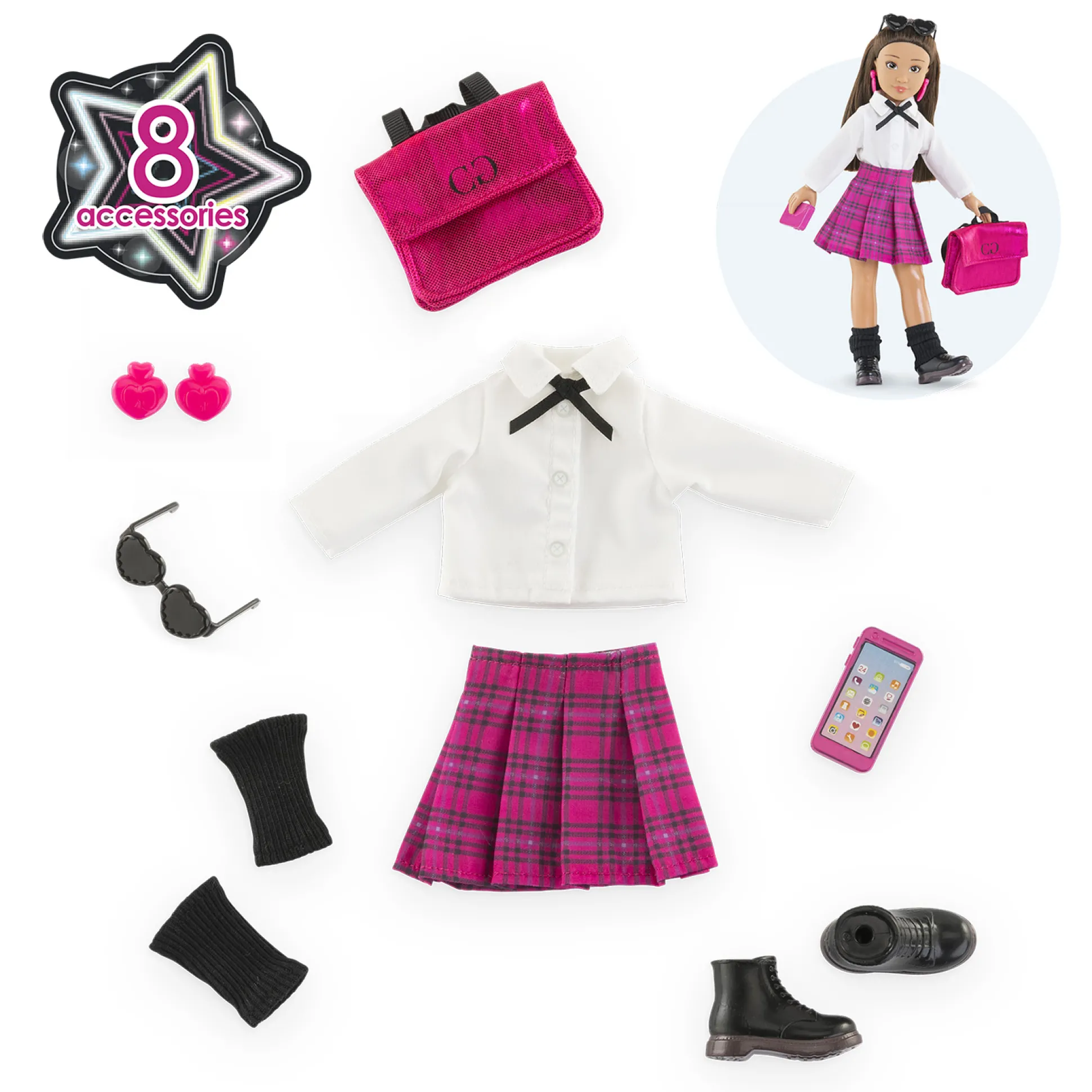 Dressing Collège Anglais pour poupée Corolle Girls
