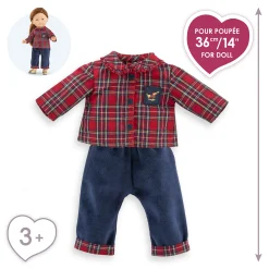 Ensemble Homewear 2 pièces Corolle en Fêtes pour poupée ma Corolle