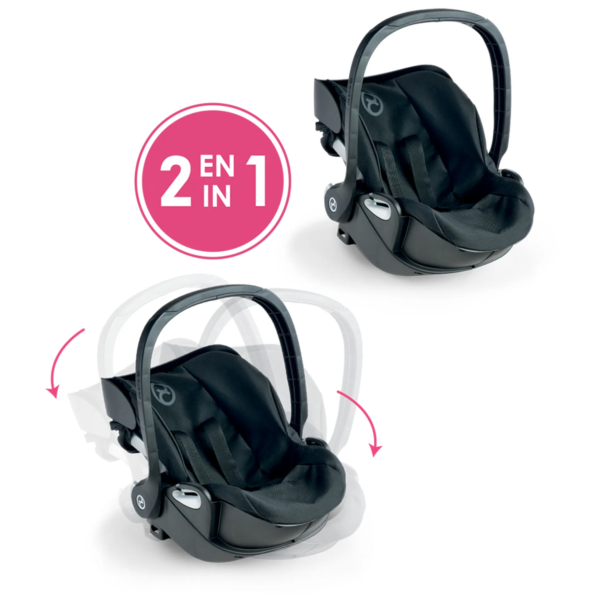 Ensemble Landau 3 en 1 Priam Cybex + Porte-poupon Cybex Noir