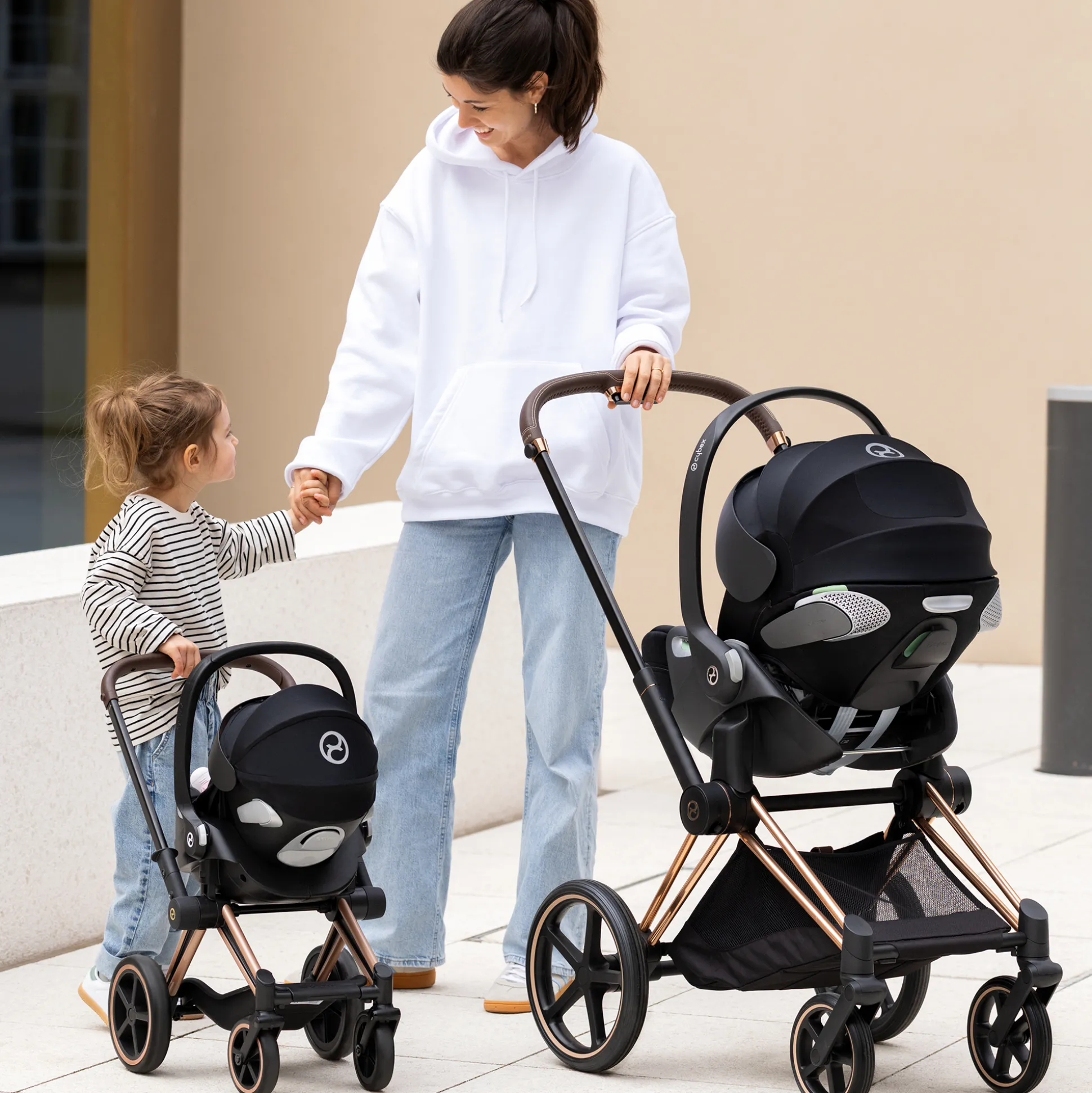 Ensemble Landau 3 en 1 Priam Cybex + Porte-poupon Cybex Noir