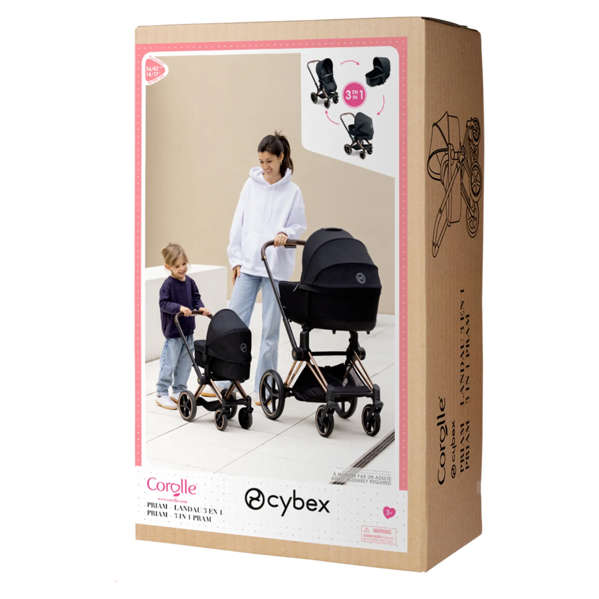 Ensemble Landau 3 en 1 Priam Cybex + Porte-poupon Cybex Noir