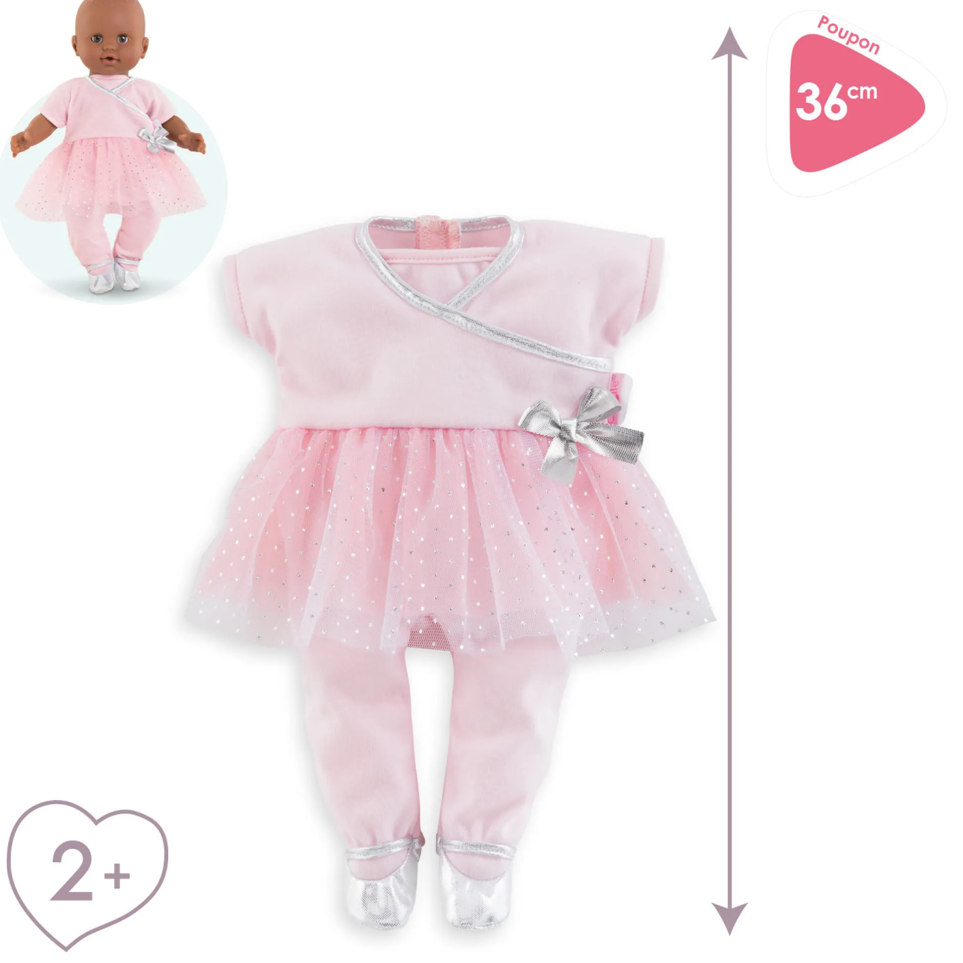Ensemble Sport Danse pour poupon 36 cm