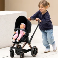 Landau 3 en 1 Cybex Priam Noir pour poupon 36 / 42 / 52 cm