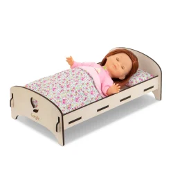 Lit en Bois pour poupon 30 et 36 cm