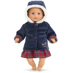 Manteau Corolle en Fêtes pour poupon 30 cm