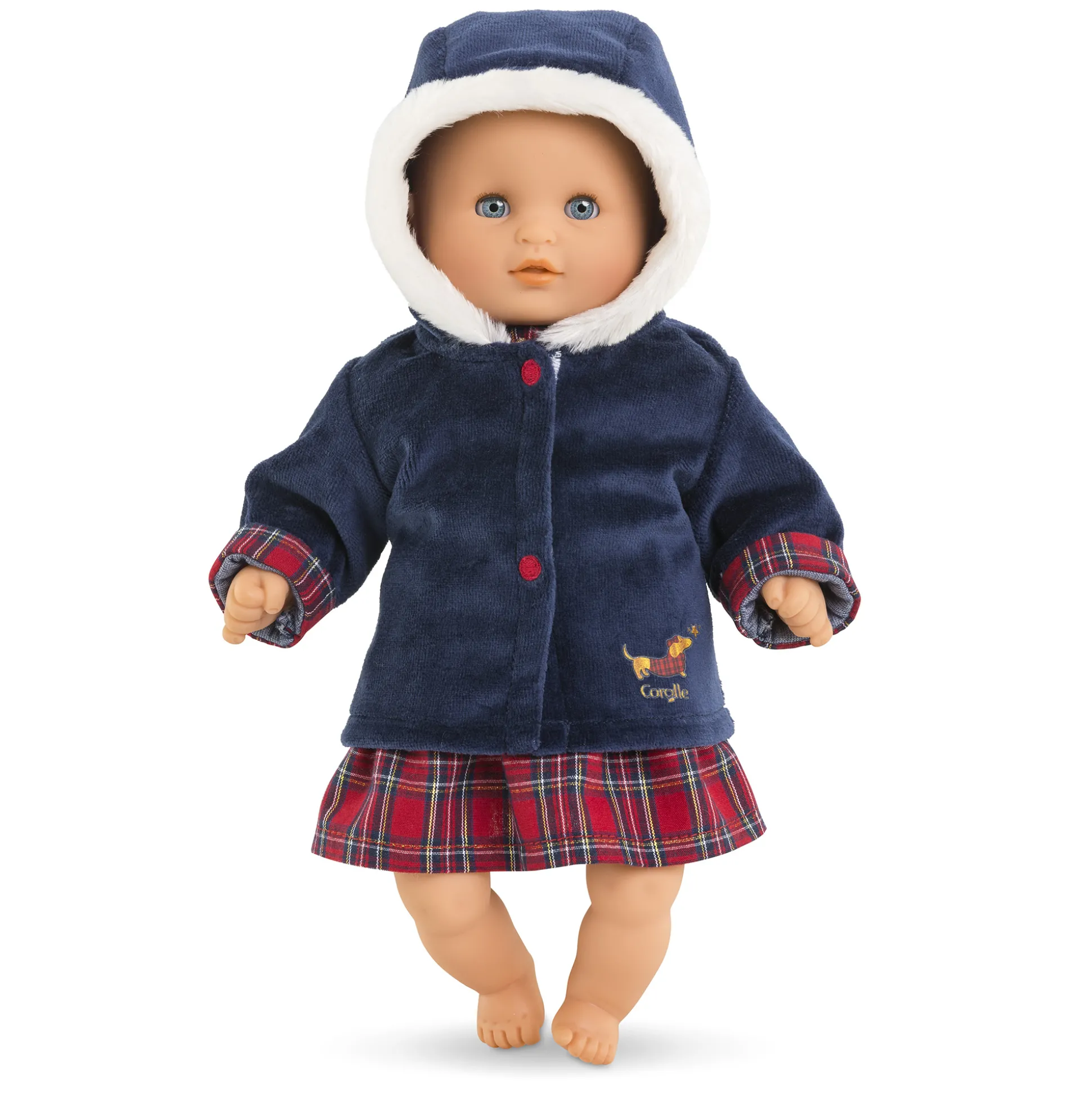 Manteau Corolle en Fêtes pour poupon 30 cm