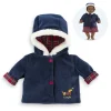 Manteau Corolle en Fêtes pour poupon 36 cm