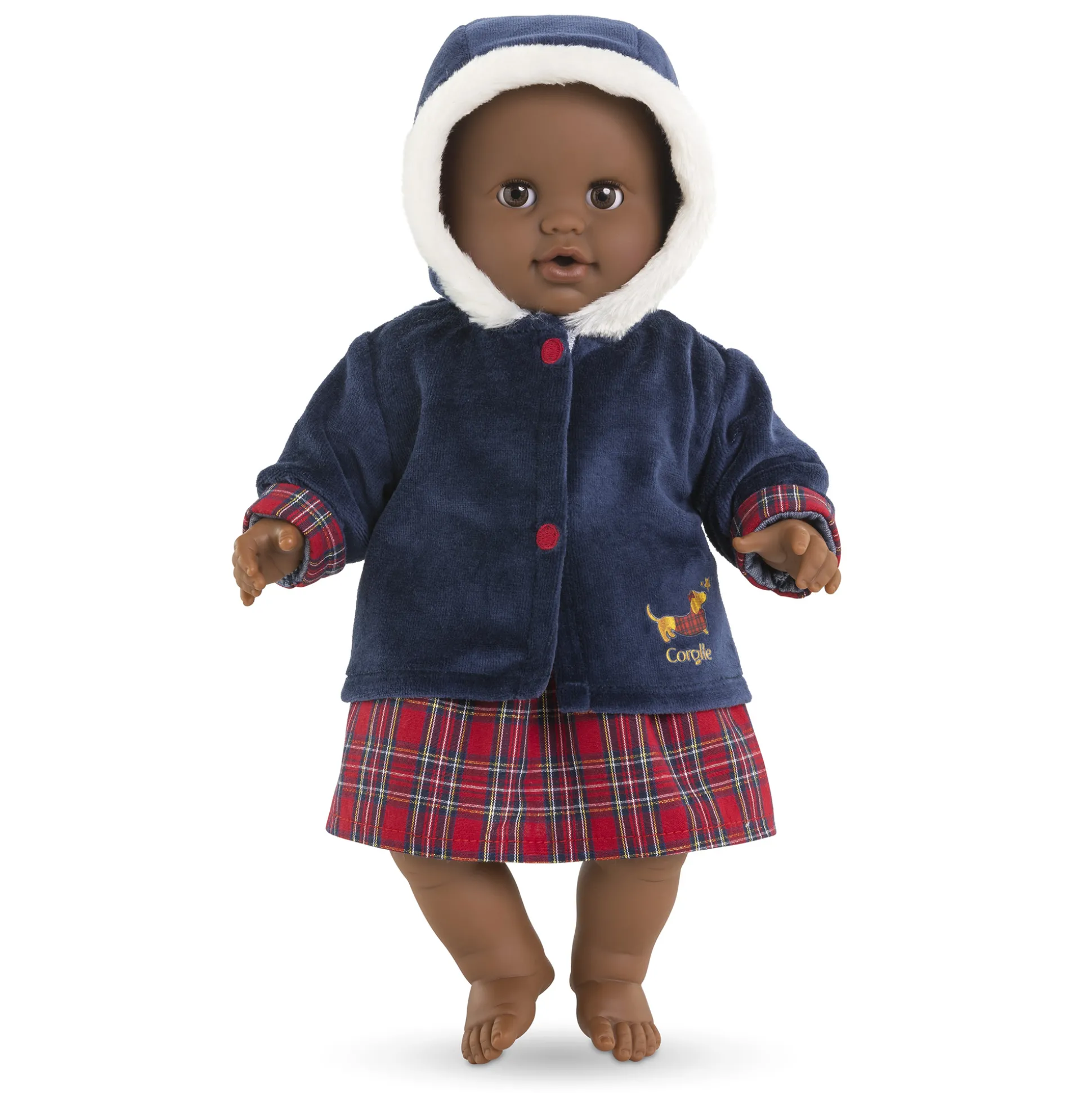 Manteau Corolle en Fêtes pour poupon 36 cm