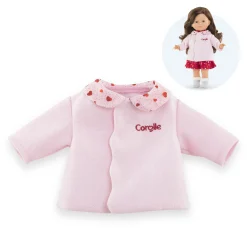 Manteau Pétales de Cœurs pour poupée ma Corolle