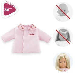 Manteau Pétales de Cœurs pour poupée ma Corolle