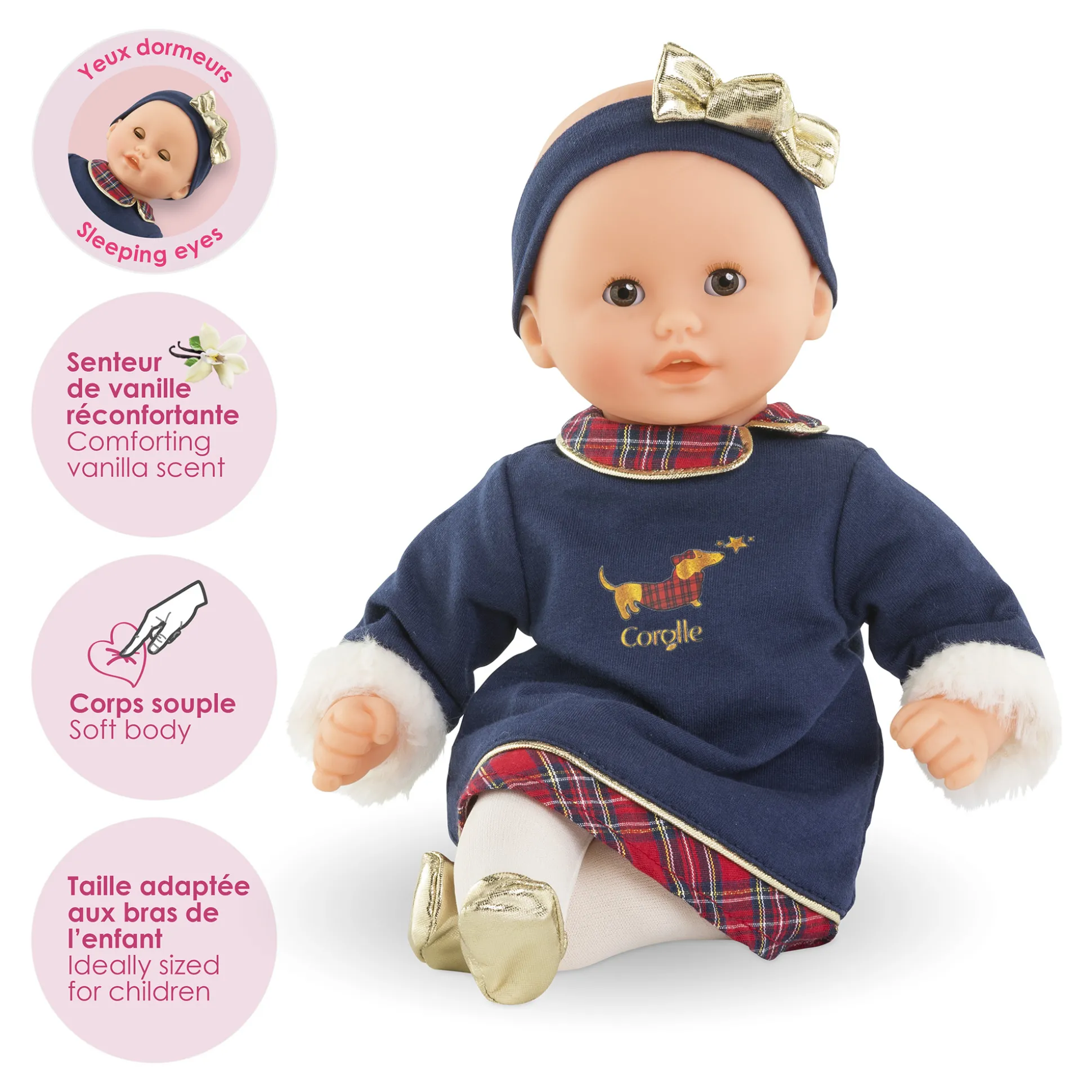 Mon Bébé Calin Margaux Corolle en Fêtes et Coffret Repas
