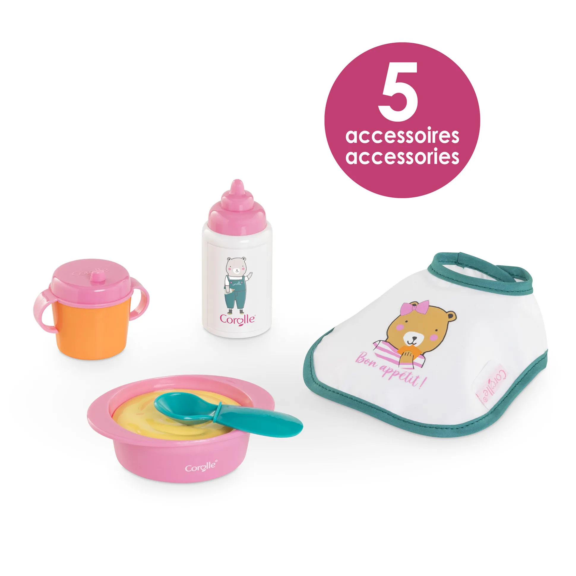 Mon Bébé Calin Margaux Corolle en Fêtes et Coffret Repas