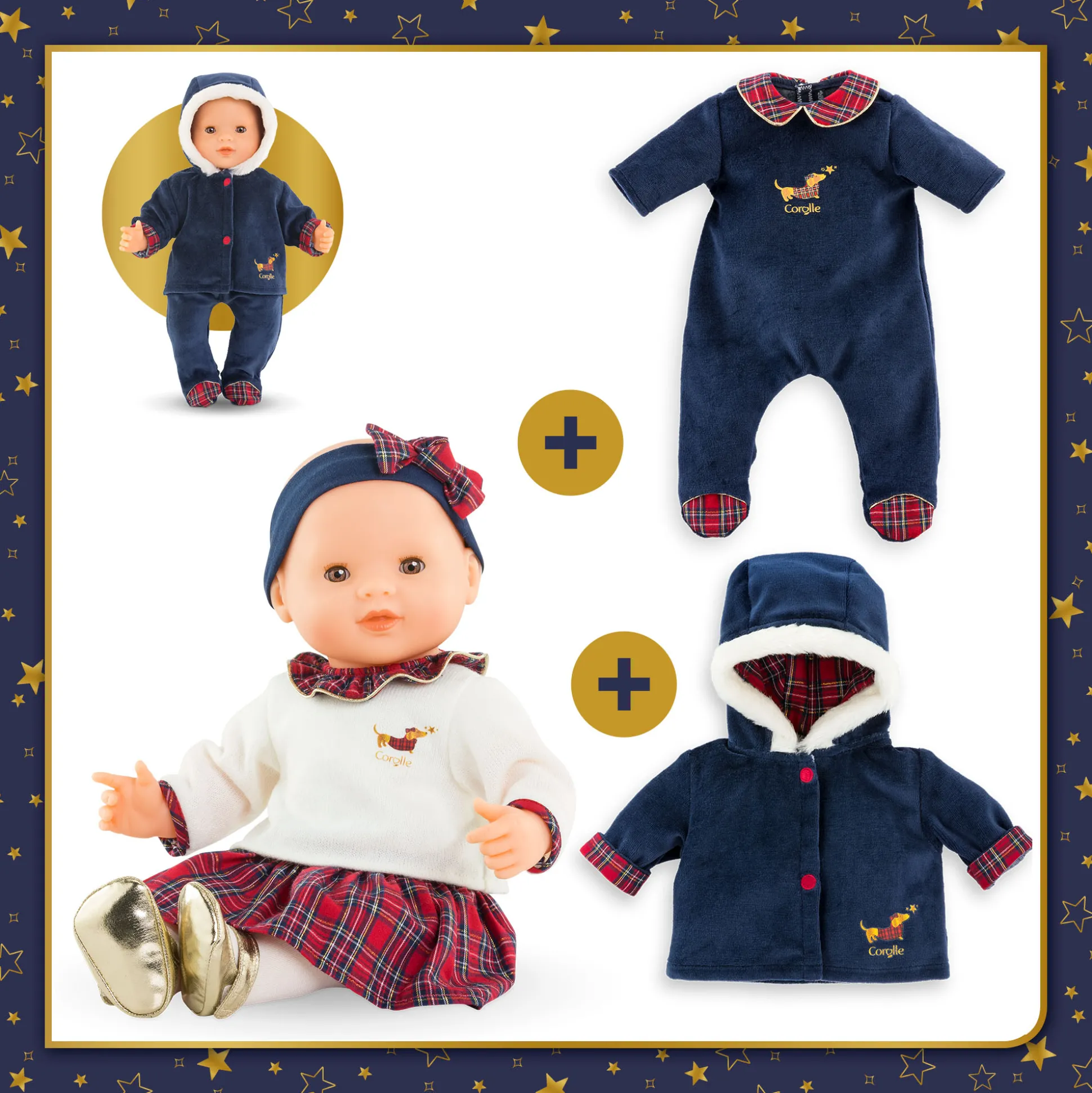 Mon Grand Poupon Suzanne et Vêtements Corolle en Fêtes