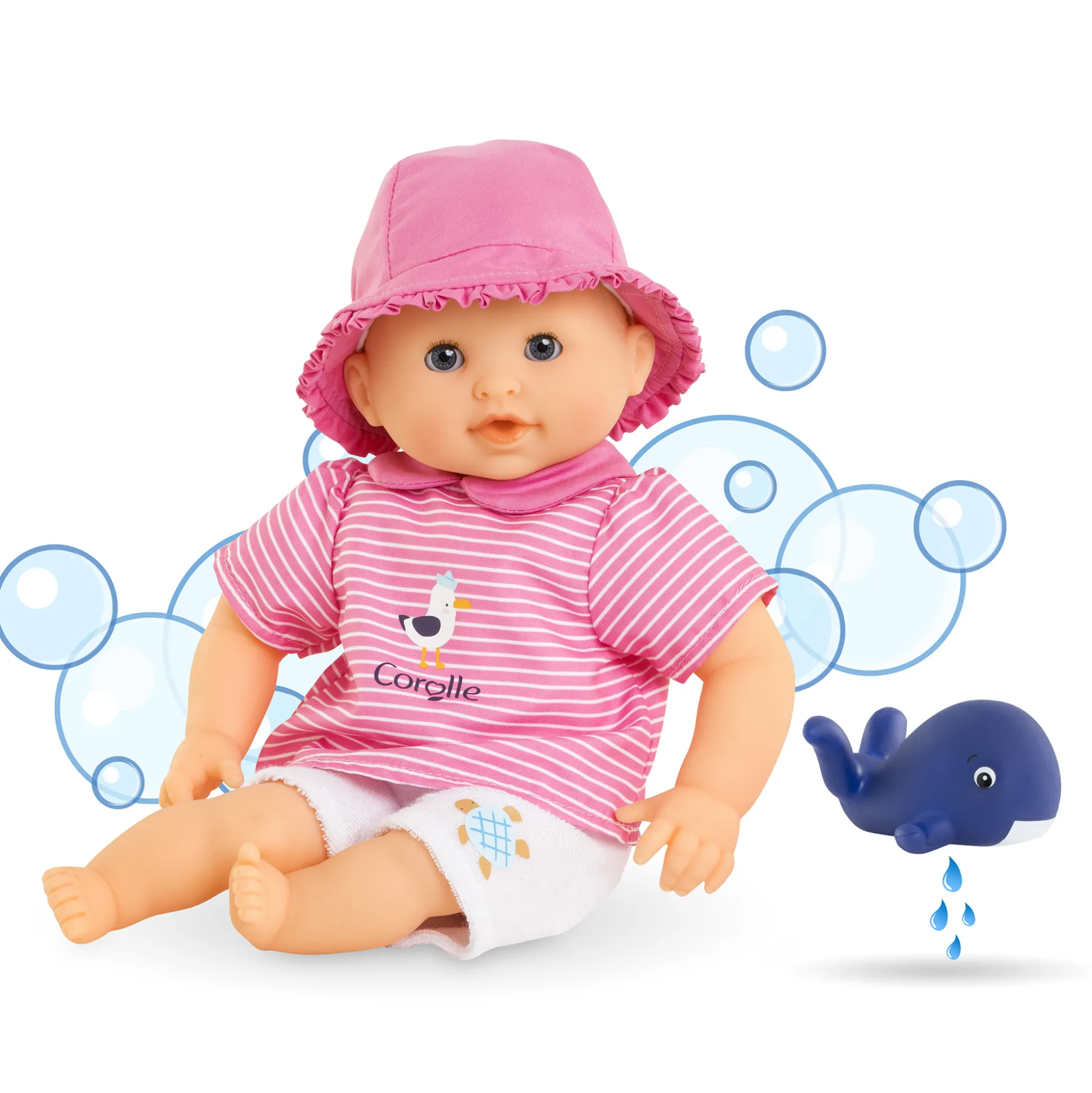 Poupon Bébé Bain Océane - Baleine
