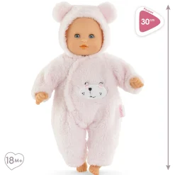 Poupon Bébé Calin Ourson d'Amour