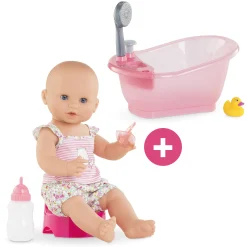 Poupon Emma fait pipi et Baignoire