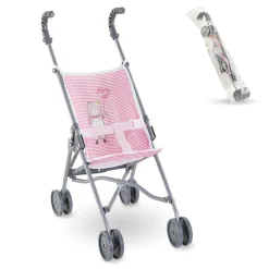 Poussette Canne Rose pour poupon 36/42/52 cm