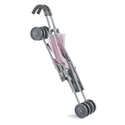 Poussette Canne Rose pour poupon 36/42/52 cm