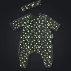Pyjama Brille dans la Nuit & Bandeau pour poupon 30 cm