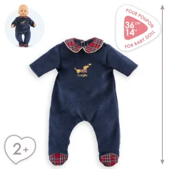 Pyjama Corolle en Fêtes pour poupon 36 cm