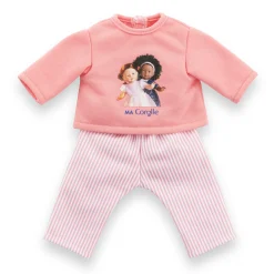 Pyjama Rose 2 pièces pour poupée ma Corolle