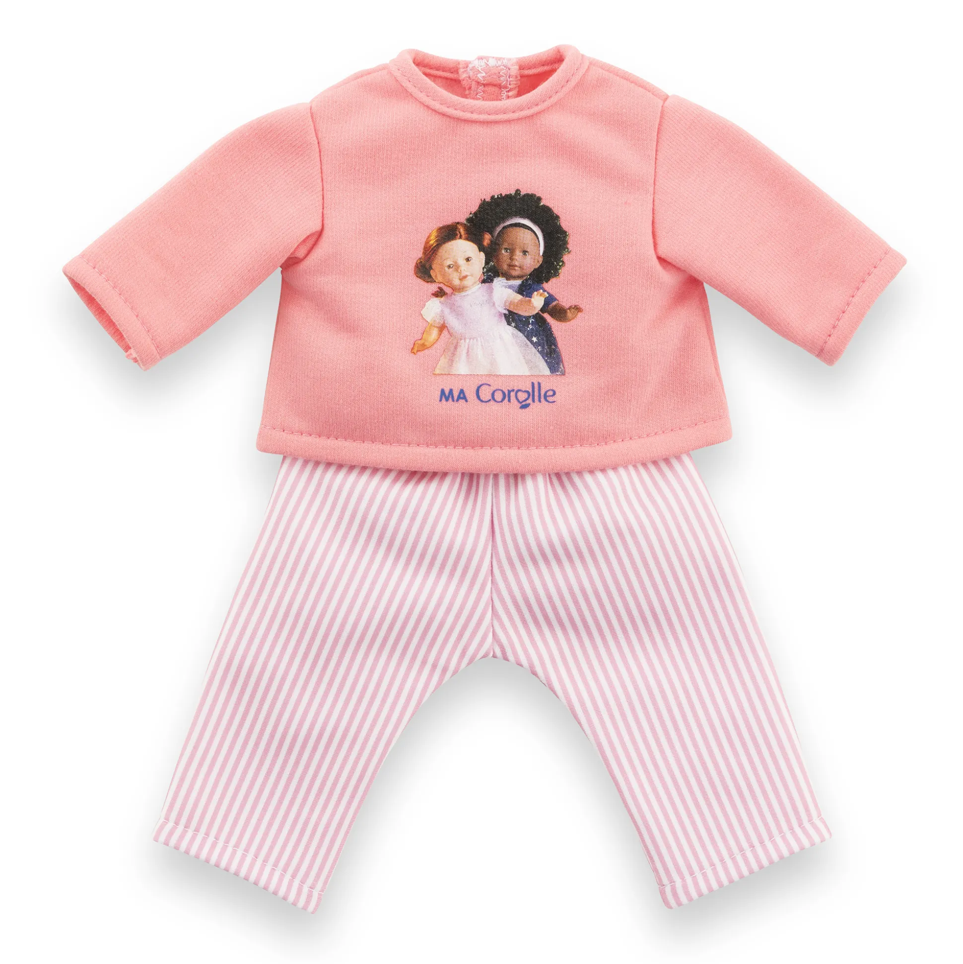 Pyjama Rose 2 pièces pour poupée ma Corolle