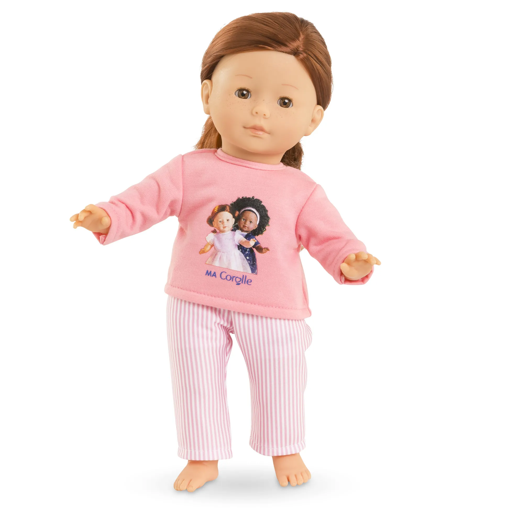 Pyjama Rose 2 pièces pour poupée ma Corolle