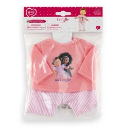 Pyjama Rose 2 pièces pour poupée ma Corolle