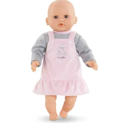 Robe et T-shirt Bords de Loire pour poupon 30 cm