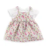 Robe Jardin en Fleurs pour poupon 36cm