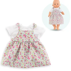 Robe Jardin en Fleurs pour poupon 36cm
