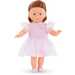 Robe Rose à Paillettes pour poupée ma Corolle
