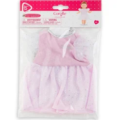 Robe Rose à Paillettes pour poupée ma Corolle