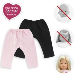 Set de 2 Leggings pour poupée ma Corolle