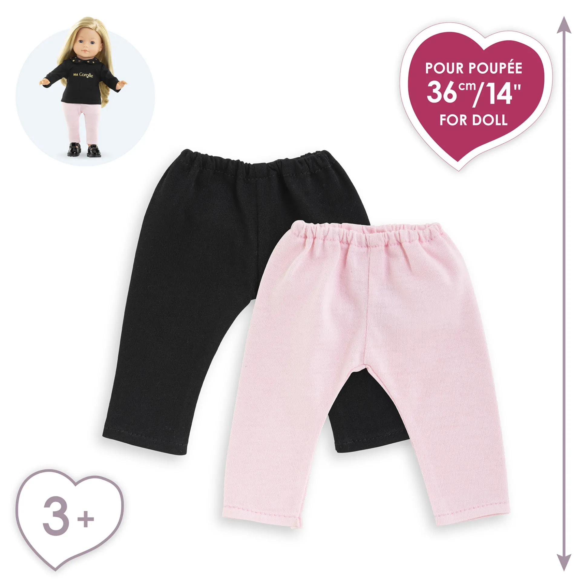 Set de 2 Leggings pour poupée ma Corolle