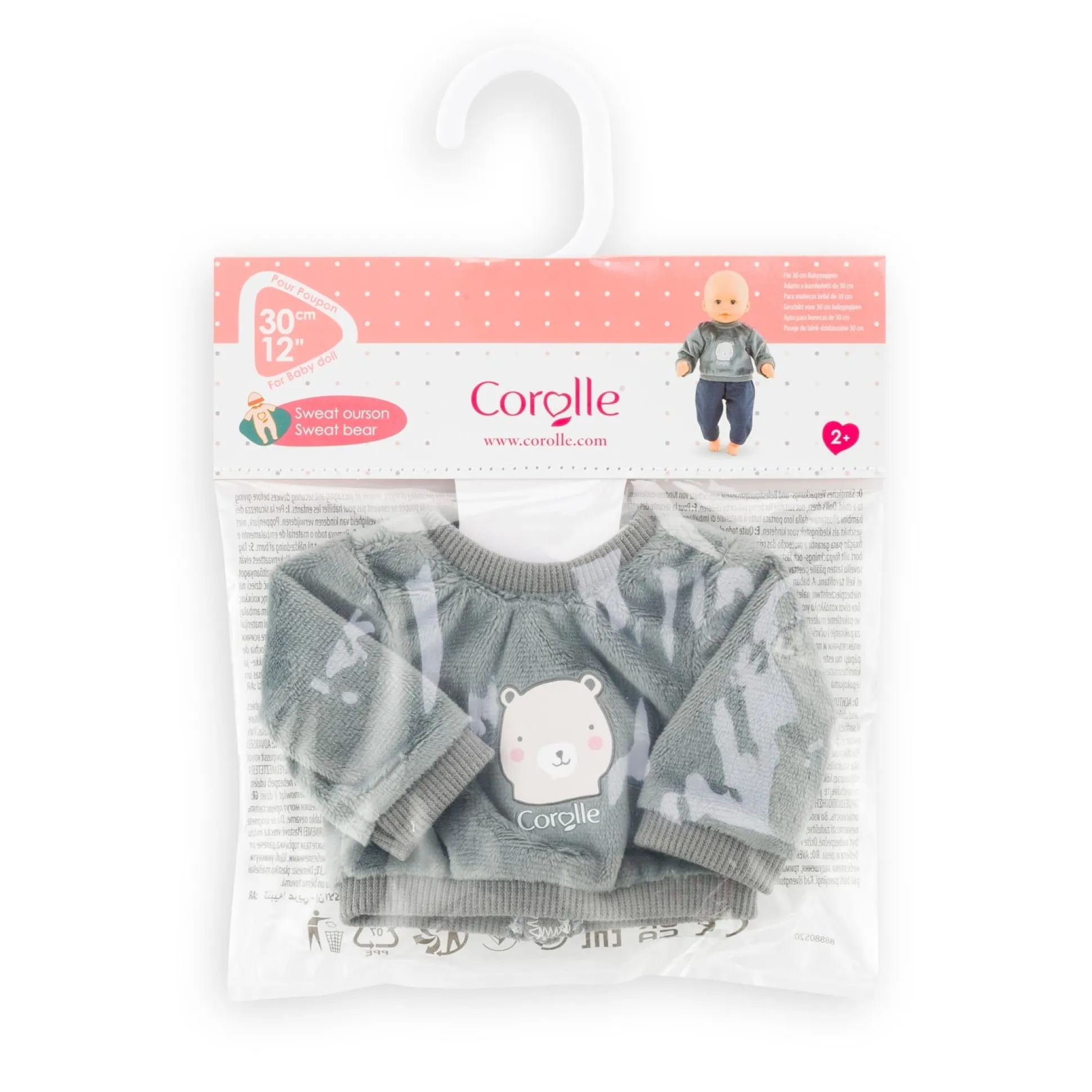 Sweat Ourson pour poupon 30 cm