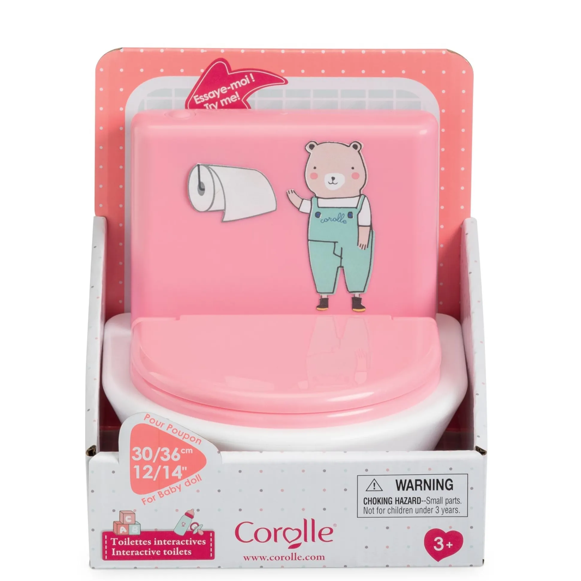Toilettes interactives pour poupons 30 et 36 cm